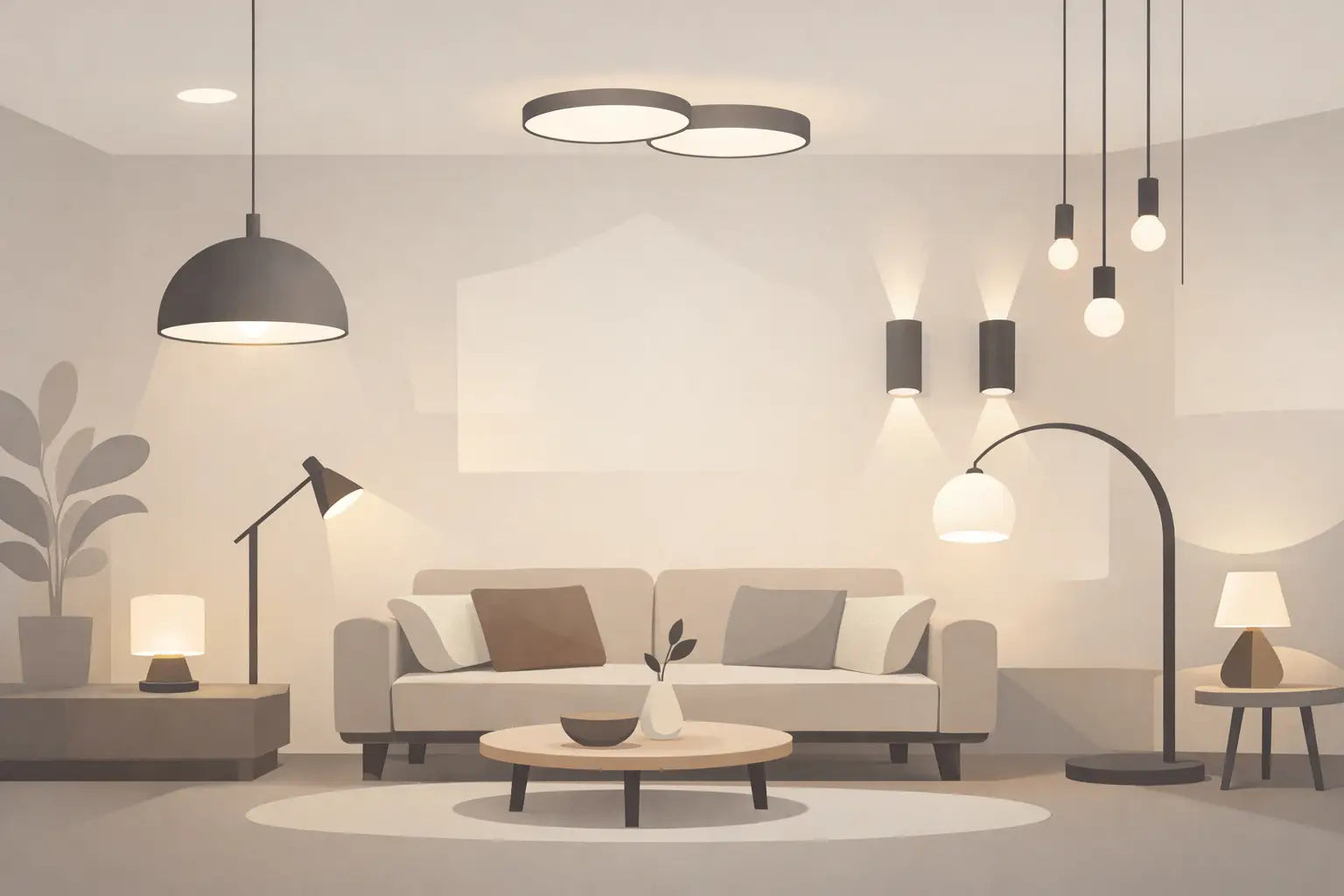9 Minimalist Living Room Lighting Examples