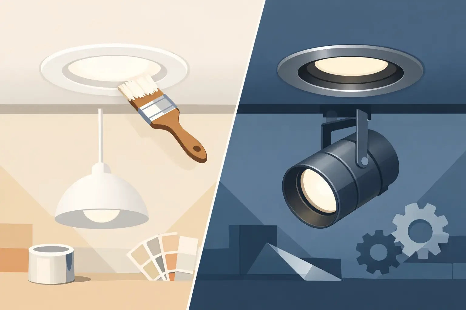 Paintable Fixtures Versus Metal Housings