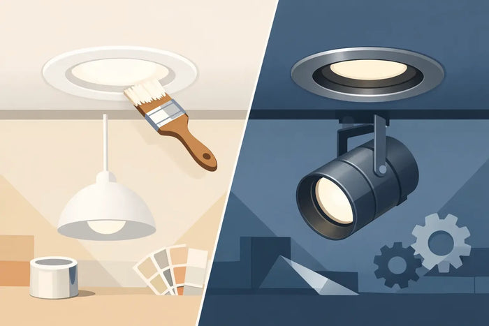 Paintable Fixtures Versus Metal Housings