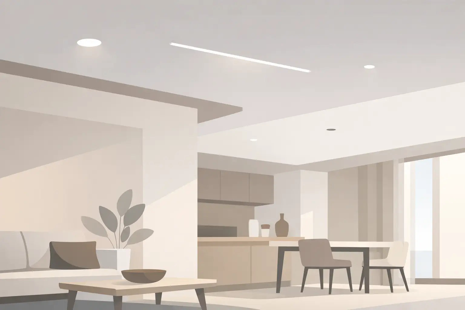 Ceiling Lights for Modern Interiors That Disappear
