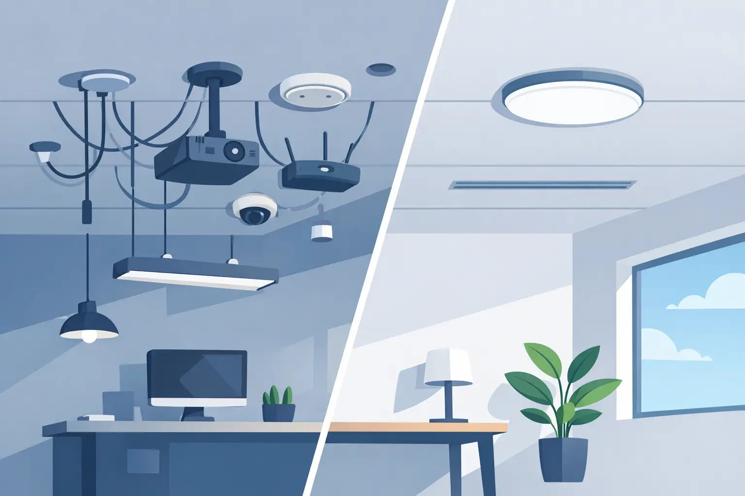 How to Reduce Ceiling Visual Clutter