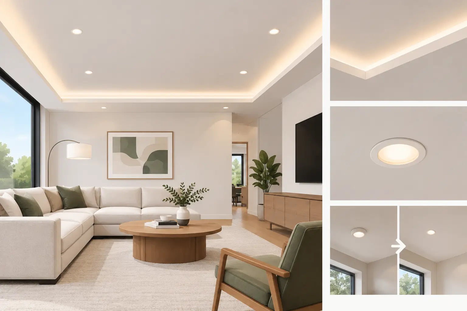 Custom Home Lighting Case Study for Clean Ceilings