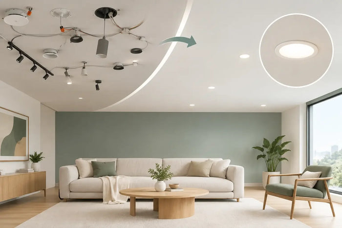 Lighting Solutions for Ceiling Clutter That Disappear