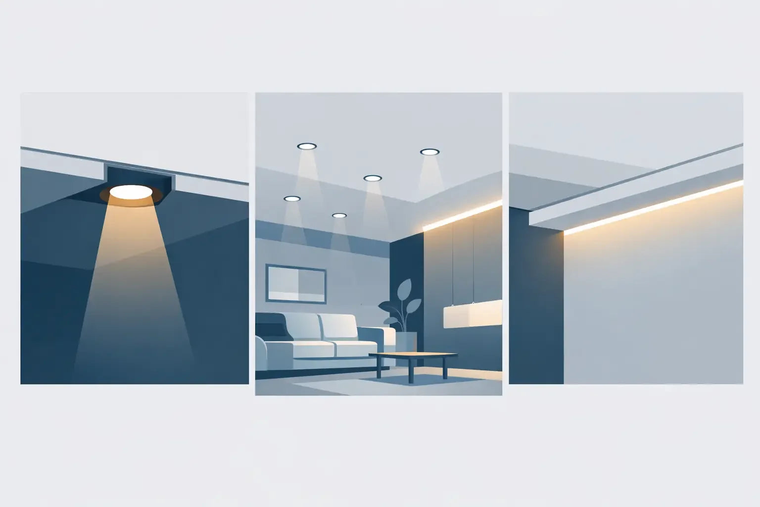 Trimless Lighting Comparison for Modern Ceilings